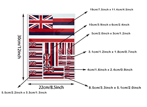 Image of CANTENDO 3Pack U.K Flag Decal - U.K Flags Reflective Vinyl Car Stickers - for Car Window Bumper Waterproof Sticker (12 x 8.5 Inch)