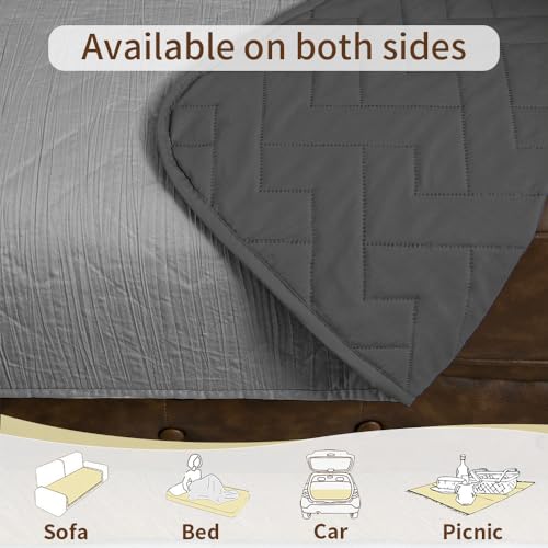 Ameritex 100% Waterproof Dog Bed Blankets Double Sided Dog Couch Cover Knurling Pattern Pet Bed Cover Reversible Furniture Couch Sofa Car For Puppy Kids thumb #3