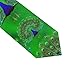 MZERSE Fashion Neckties Mens Shirt Uniform Skinny Tie for Business Holiday Necktie Peacock Feather Green