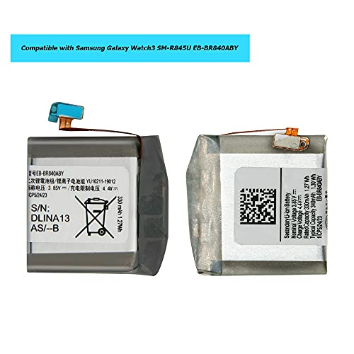 Vvsialeek EB-BR840ABY Replacement Battery Compatible with Samsung Galaxy Watch 3 45mm SM-R840 SM-R845 SMR840NZKAXAR