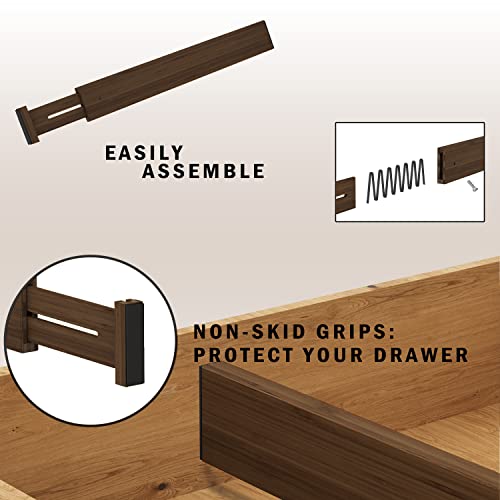 Expandable Bamboo Drawer Dividers - 4-Pack Kitchen & Home Organizers - Image 7