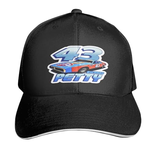 FOLOFOGO Richard-Petty-Car-43 Baseball Cap Cowboy Mesh Hat Denim Dad Hat Black Sport Hat