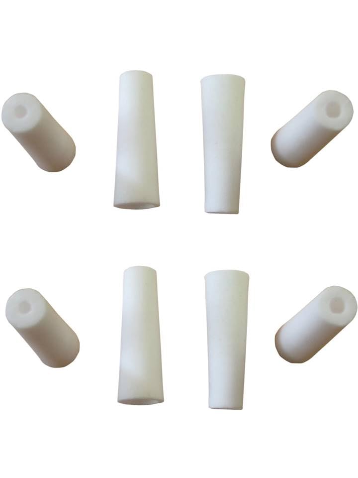 2 jeux de 4 Buses céramique blanches pour Porte Buse Sableuse à jet libre 3mm