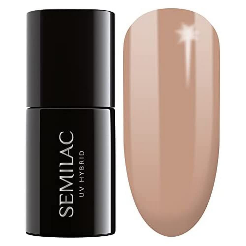 Semilac UV Hybrid Nail Polish, Number 137, 7 ml, Cinnamon Coffee
