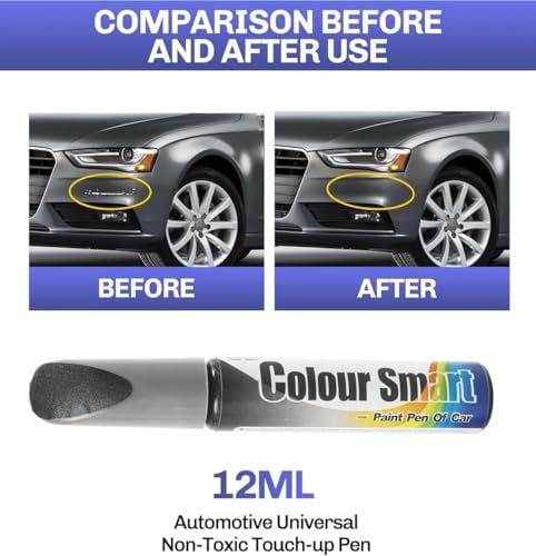Image of Car Scratch Remover Touch Up Paint Pen Automotive Car Paint Pen 2 In 1 Car Paint Scratch Repair for Deep Scratches Special-Purpose Car Paint (Grey)