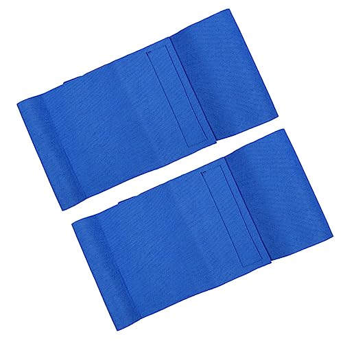 Happyyami 2Pcs Adjustable Back Support Belt Breathable Lumbar Relief Pads for Adults Heat Therapy Waist Brace Blue
