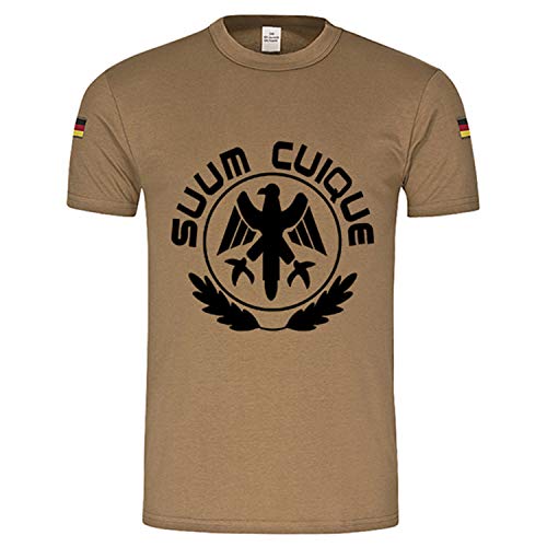 T-shirt militaire blason aigle BW Tropen Suum Cuique vert large pour homme