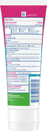 Image of Benadryl Extra Strength Anti Itch Relief Gel, 2% Diphenhydramine HCl, Relief from Insect Bites, Sunburn & More, Great for Camping Essentials, 3.5 fl oz (Pack of 2)