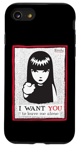 Emily The Strange Coque iPhone SE 2020 Coque de Téléphone Noir Gothique Personnalité