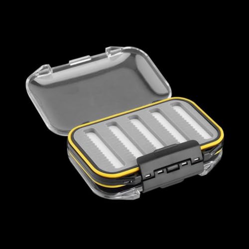 Caja para Accesorios de Pesca Hemoton, Protectora Total Contra Agua, Doble Cara, Plástico Compacto de Bolsillo miniatura 6