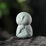 Landical - Estatuas de Buda de arenisca, oficina y coche (monje en oración)