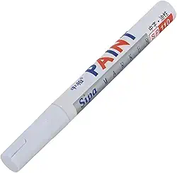 Nandos-Store - Caneta Retoque - Tira Riscos Veículos - Tinta Automotiva para Pneus e lataria (10ML, Branco)