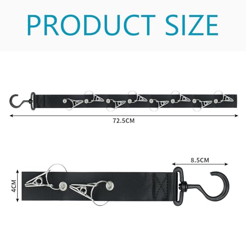 letuxaamz Cap Organizer Huthalter,360°Rotation Hat Organizer Hutständer,Basecap Halterung Wand für Mützen, Krawatten, Schals, Handtaschen,2 Stück Schwarz Kappen Organizer