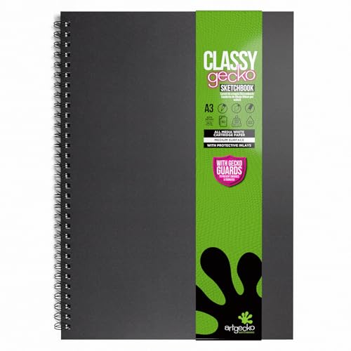 Carnet de croquis A3 portrait papier blanc 150g avec 60 pages de dessin