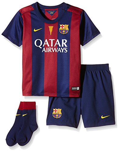 Nike FCB Infants Home Kit Set für Kinder, Unisex, blau XS Blau