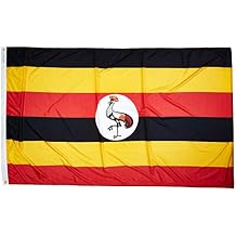 Annin Flagmakers Uganda Flag USA-Made to Official United Nations Design Specifications, 5 x 8 Feet Model 198686