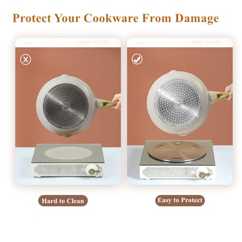 Heat Diffuser for Gas Stove, induction Cooktop Stove Adapter Plate, Induction Plate Converter Disk with Removable Handle for Cookware Accessories 9.45inch by Beswarmy - Image 6