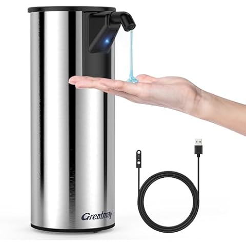 Greatmay Touchless Soap Dispenser with Ceramic Base Cover