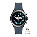 Fossil Men's Gen 4 Sport Heart Rate Metal and Silicone Touchscreen Smartwatch, Color: Grey, Blue (FTW4021)