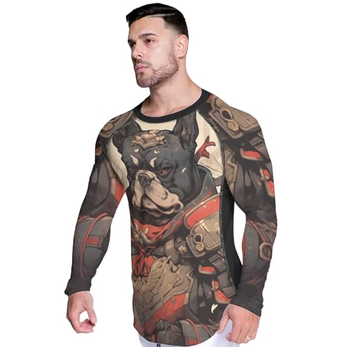 Men's Rash Guard Shirts Long Sleeves, Non See-Through Fabric, Rash Guard for Men BJJ, BJJ MMA Rash Guard4