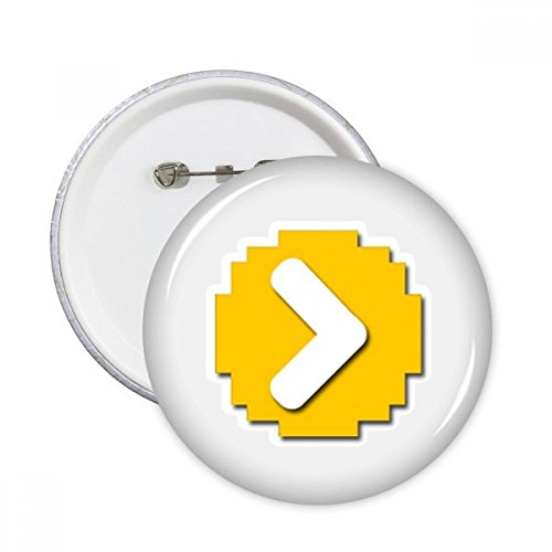 Badge bouton pixel rond ChickenGo pour réparer le style d'une veste terne