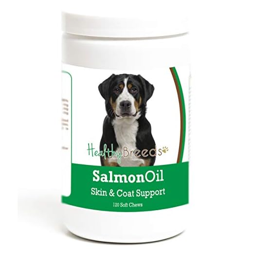 Healthy Breeds Greater Swiss Mountain Dog Salmon Oil Soft Chews 120 Count