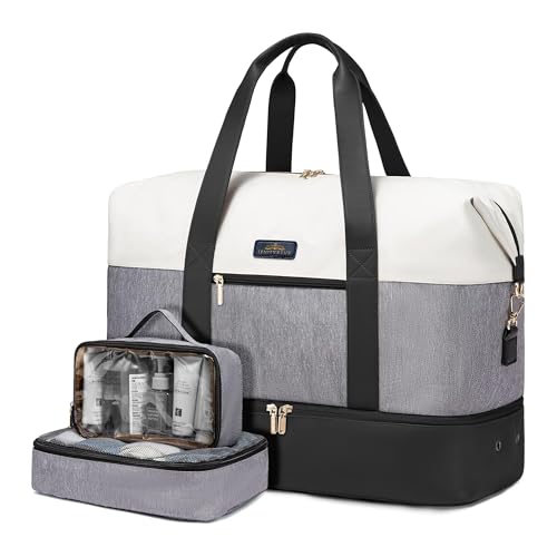 Image of LENITYXLUX 3-Piece Maternity Hospital Bag Set Spacious & Organized with 2 Dual Compartment Bags for New Moms – Pregnancy Essentials, Delivery Day, Hospital Stay