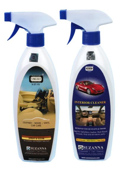 V-PRO-TECTCAR Leather Wood Vinyl Care Product with CAR Interior Cleaner Combo