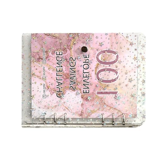 Savings Challenges Book �����t���A100 �����`�������W �o�C���_�[ - A5 �\�Z�v�����i�[�u�b�N - �\�Z�v�����i�[�A100Envelope �`�������W �J�b�v���̂��߂� 100 ���Ԑߖ�`�������W �\�Z�o�C���_�[ �����ߖ�`��