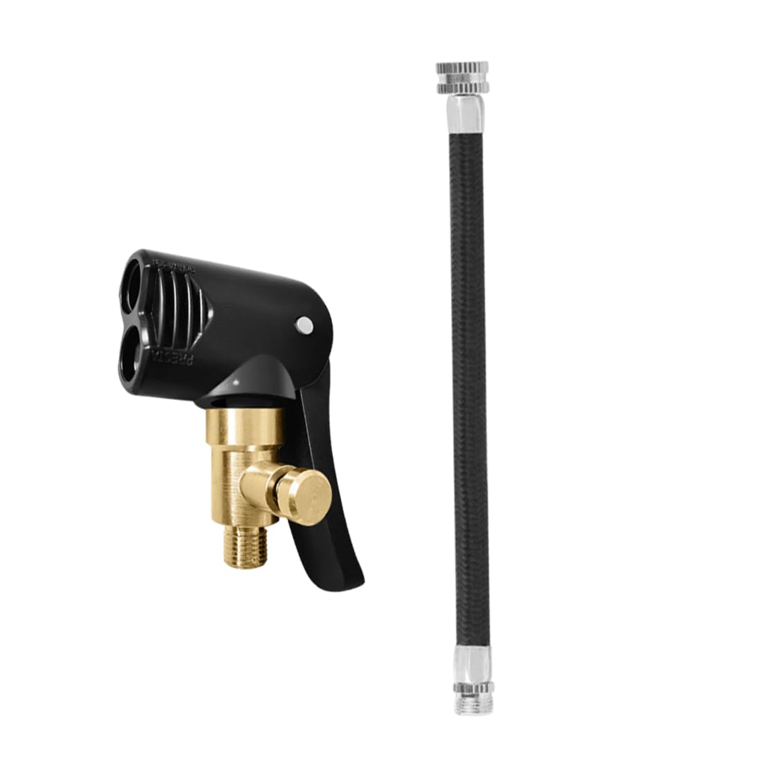 2 Pezzi Connettore Valvola Pneumatica Universale, Adattatore Valvola Presta, Adattatore A Sgancio Rapido In Ottone Clip-On, Connettore Valvola Bici, Per Gonfiatori Pompa D'Aria Compressore