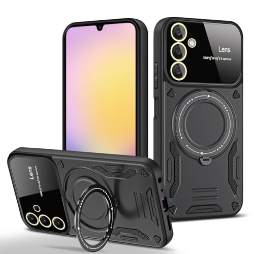 Moda telefono Custodia magnetica compatibile con Samsung Galaxy A25 161MM con custodia protettiva di livello militare in gomma e cover rigida Compatible con wit tpu