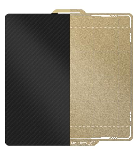 Image of BIQU Designer Series Smooth PET+Textured PEI Build Plate for Bambu-Lab P1P P1S P2S X2D X1C X1E A1 257x257mm, Double Sided PEI Spring Steel Flexible Sheet Print Bed Removable Surface Platform
