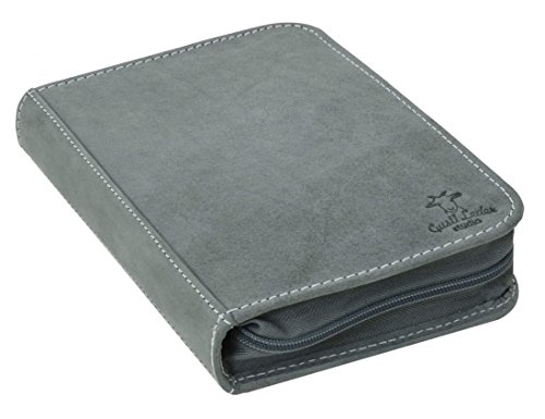 Preisvergleich Produktbild Federtasche Leder Federmäppchen Federmappe Stifteetui Blau