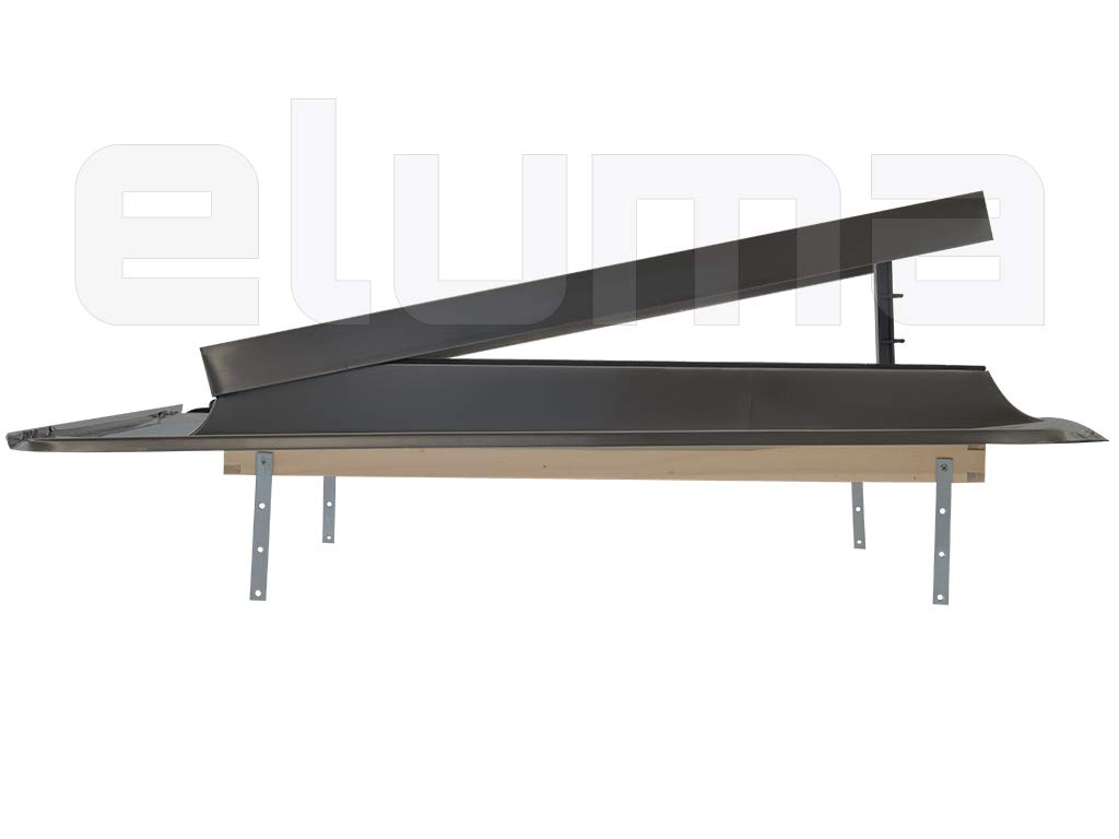 Lucernario - Finestra per tetto "BASIC VASISTAS" Vetro singolo Temperato 4 mm/Finestra per uscita sul tetto/Made in Italy (48x72 Base x Altezza)
