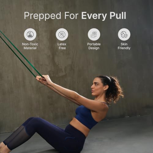 Image of CULT Heavy Resistance Band for Workout (22-56 kg) | Pull Up Assist Elastic Band for Home Exercise for Men & Women | Theraband & Gym Equipment (Green)