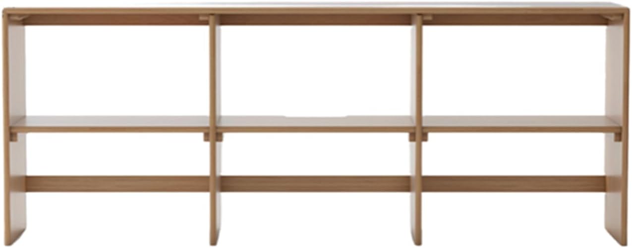 GVAwood Rubberwood TV Cabinet Minimalist Children's Toy Storage. 75.8х13.8х29.1 inch/ 192.5х35х74сm/ Natural Wood Color/Rubberwood TV Cabinet