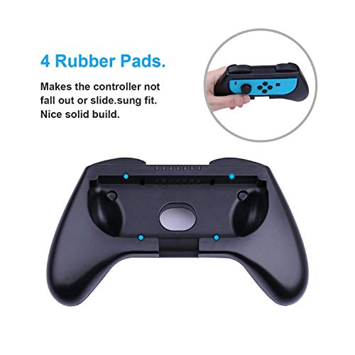 Nintendo Switch Grip, Heystop – Kit de 3 alças para controle de interruptor de jogo resistente ao de