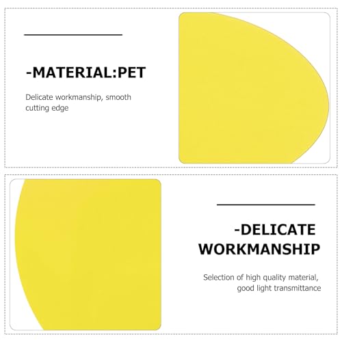 Image of 10pcs Sunset Lamp Film Color Correction Sheets Translucent Tint Film for Photography Lighting, Yellow 66mm Light Colour Filter for Photo and Video Equipment