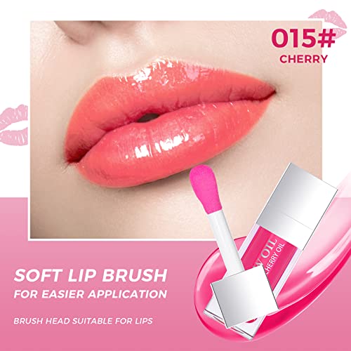 Ofanyia Hydrating Lip Glow Oil, Plumping Lip Gloss Tinted Lip Balm, Long Lasting Hydrating Lip Gloss Tinted Lip Non-sticky, Lip Tint Lip Oil for Dry Lip - Image 4