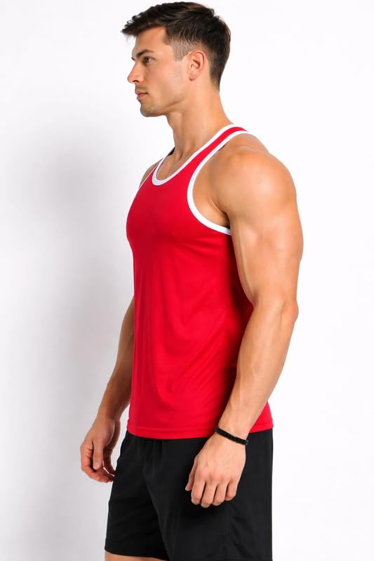 Men's Cotton Sleeveless Vest Soft Ribbed Fabric Breathable Summer and All Seasons Innerwear Slim Fit Undershirt-image-19