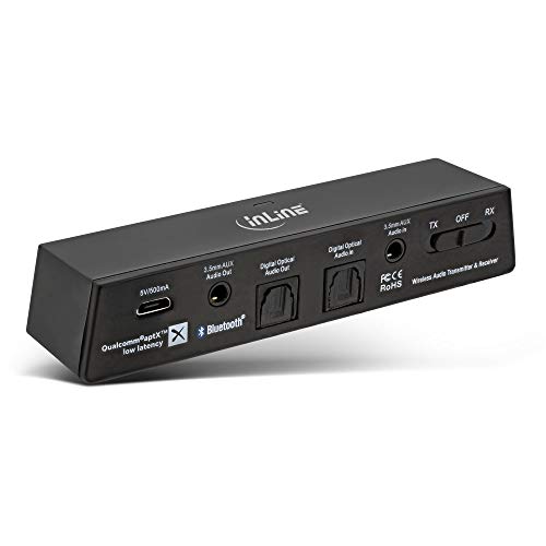 Supprimez le décalage son image TV avec l'émetteur Bluetooth InLine 5.0