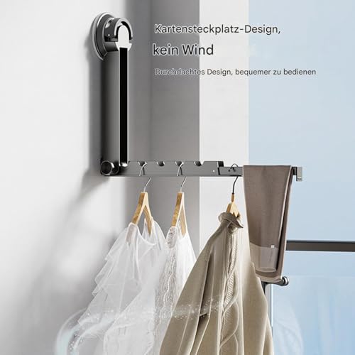 Étagère de séchage murale sans perçage pour petits balcons