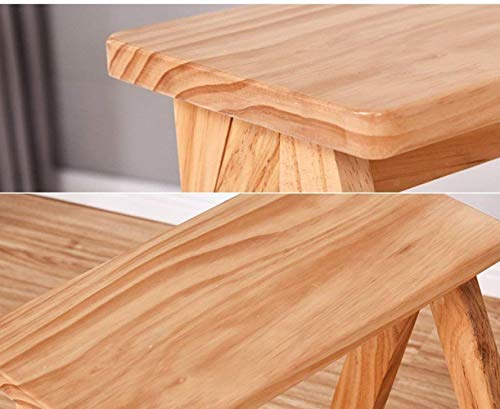 Taburete de escalera plegable en madera maciza para el hogar 3