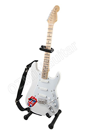 OZMiniGuitar Guitare Miniature Rolling Stones White - Les Beatles, Paul McCartney, John Lennon, RIngo Starr, George Harrison OZMiniGuitar Guitare Miniature Rolling Stones White – Image 3
