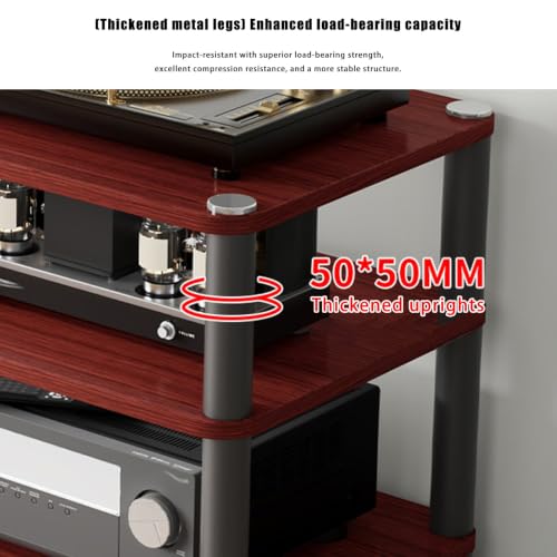 Soporte multimedia antivibración de 8cm para amplificador blanco 7