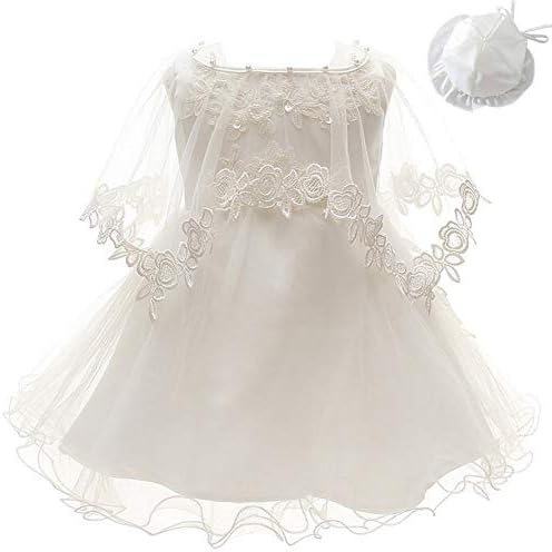 3Pcs Set Baby Girl Dress Christening Baptism Gowns Formal Dress