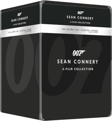 4K UHD 007 JAMES BOND SEAN CONNERY LIBRARY CASE COLLECTION 6 FILM (4K Ultra HD + Blu-ray)