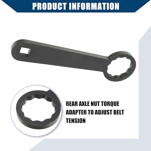 Image of Rear Axle 36mm Wrench Tool Rear Wheel Axle Torque Wrench for Harley Touring Motorcycle /Rear Axle Nut Torque Adapter to Adjust Belt Tension /Durable / 1pcs Black