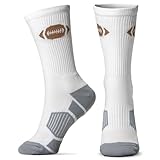 ChalkTalkSPORTS Football Performance Crew Socks - Ball - Football Mid-Calf Sock - Adult