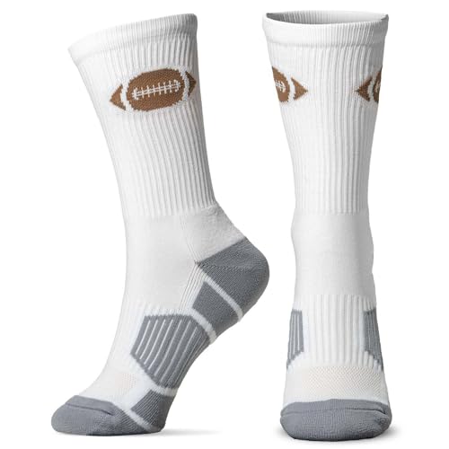 ChalkTalkSPORTS Football Performance Crew Socks - Youth & Adult - Football Mid-Calf Socks